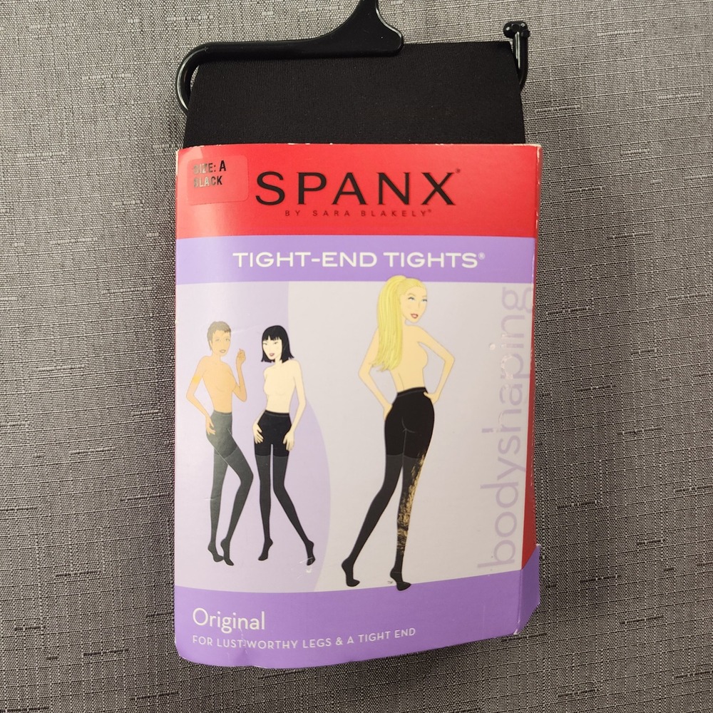 Spanx Tight-End Tights Original Bodyshaping Black Opaque Size A